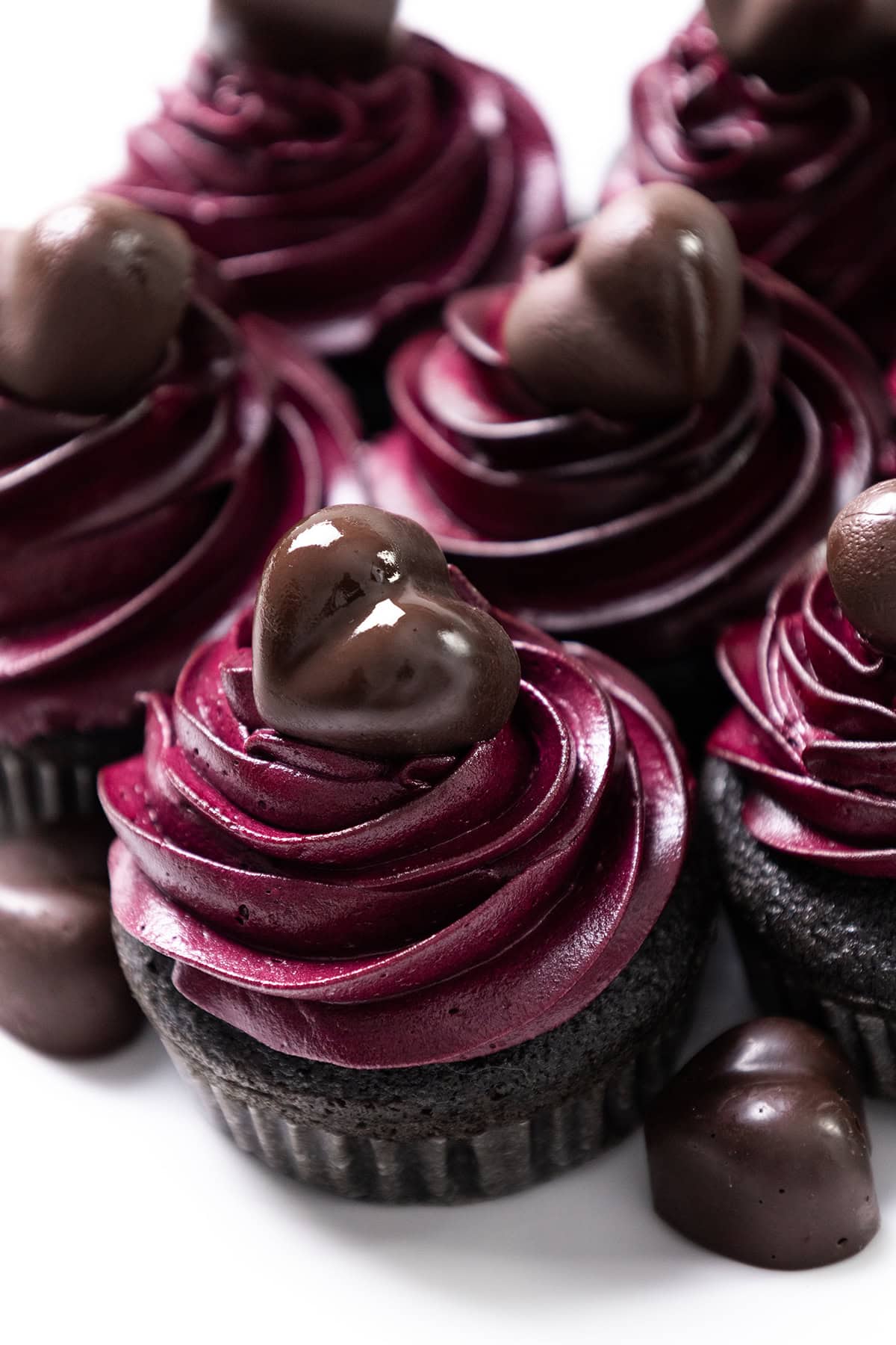 Black Valentine’s Day Cupcakes
