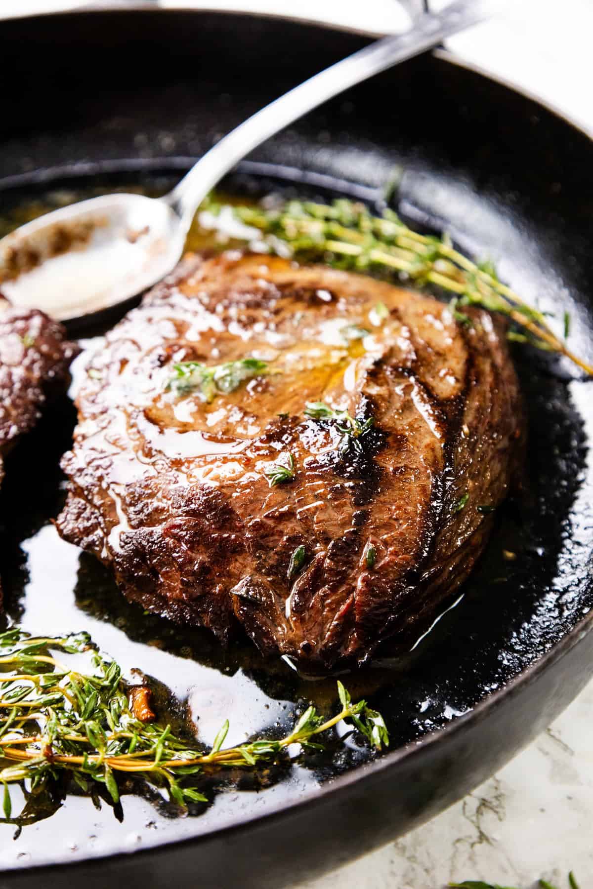 Skillet Marinated Steak