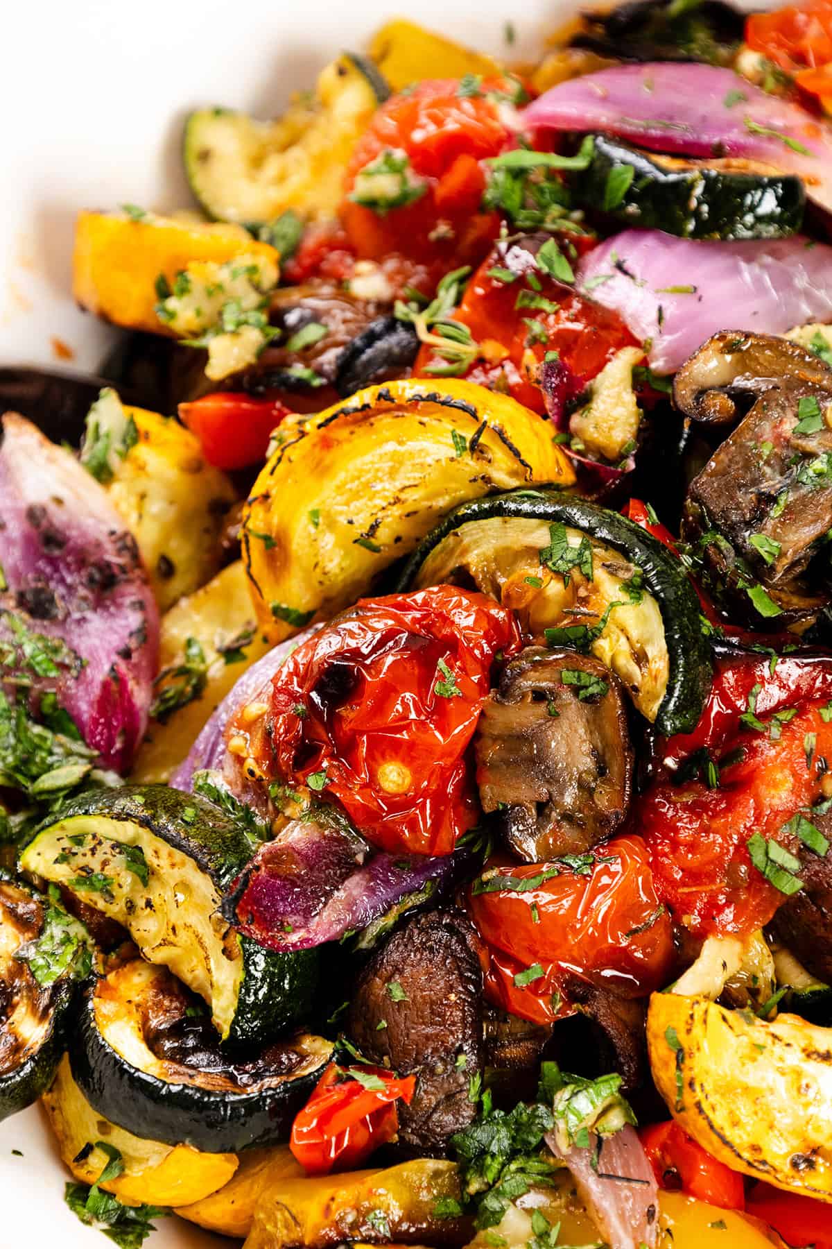 Garlic-Herb Roasted Summer Vegetables