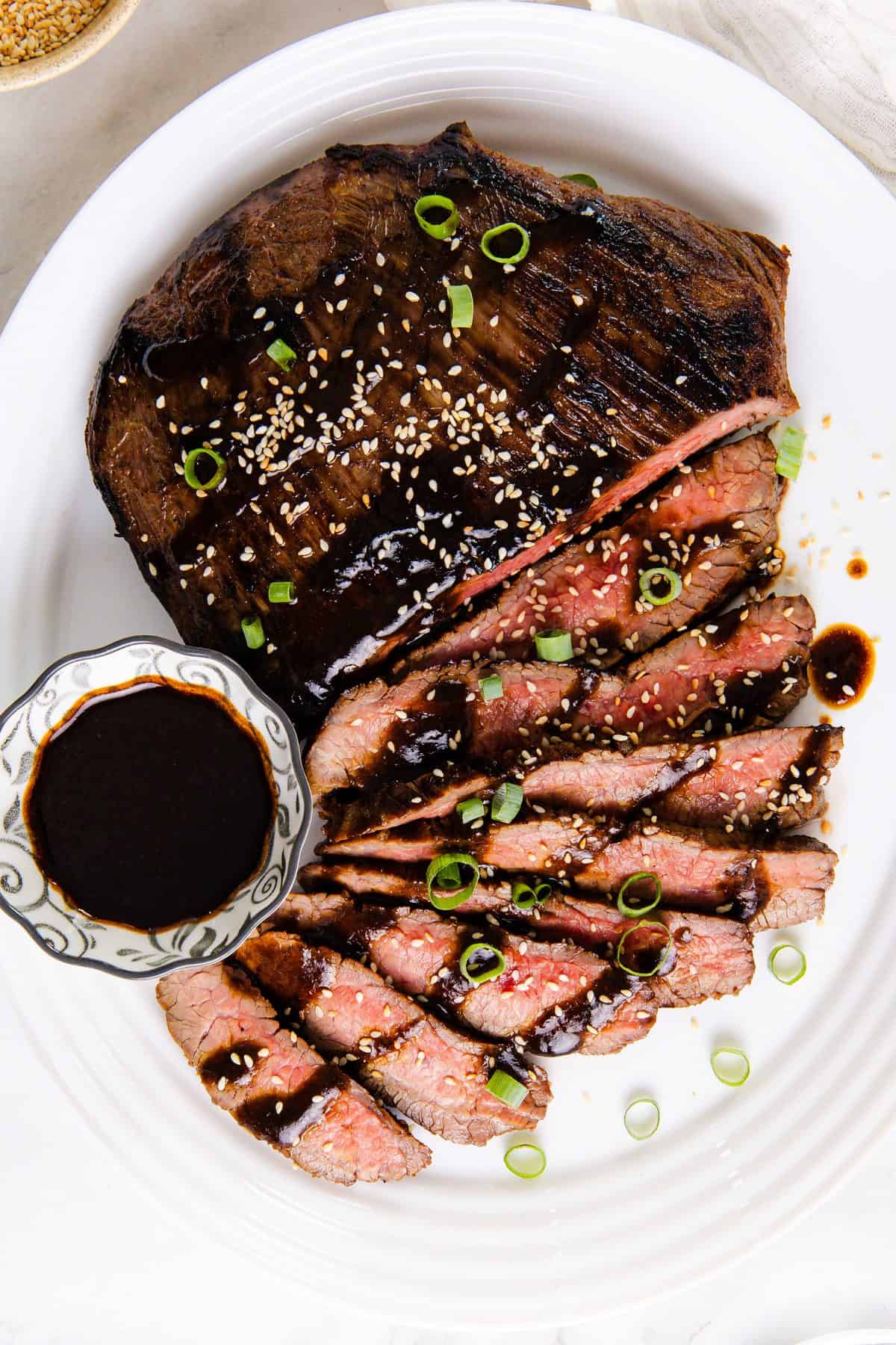 Garlic Miso Glazed Steak