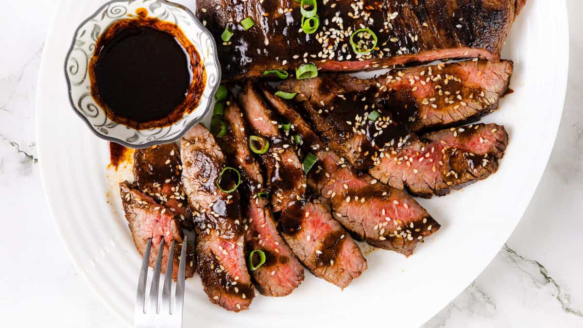 Garlic Miso Glazed Steak