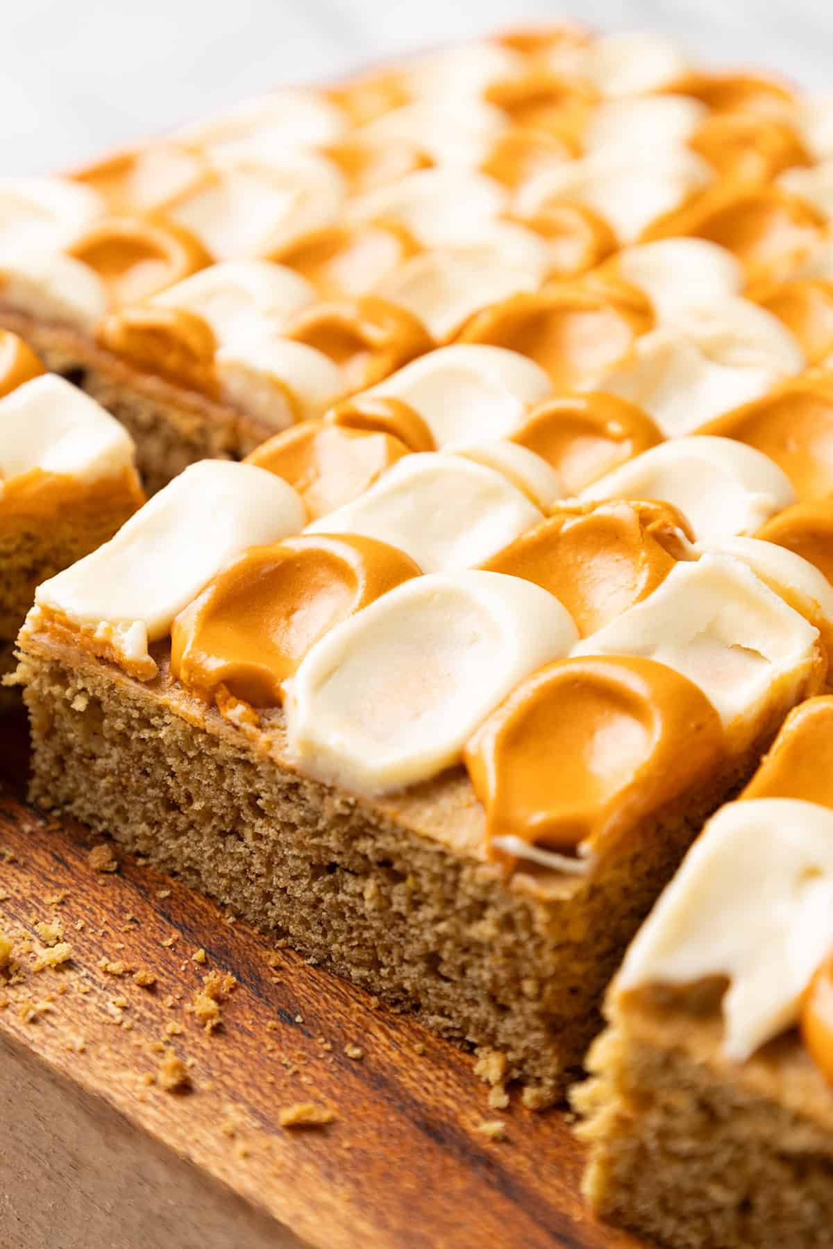 Frosted Pumpkin Spice Cookie Bars